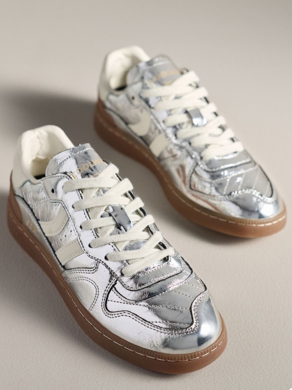 NWOT Coolway Goal Silver Sneakers 11